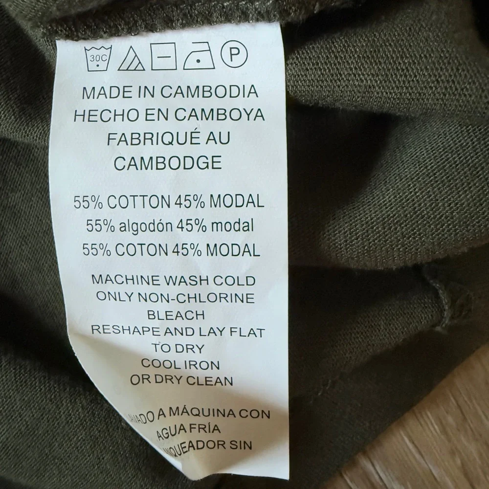 NWOT. Michael Kors  Olive green shoulder-off Top Size L